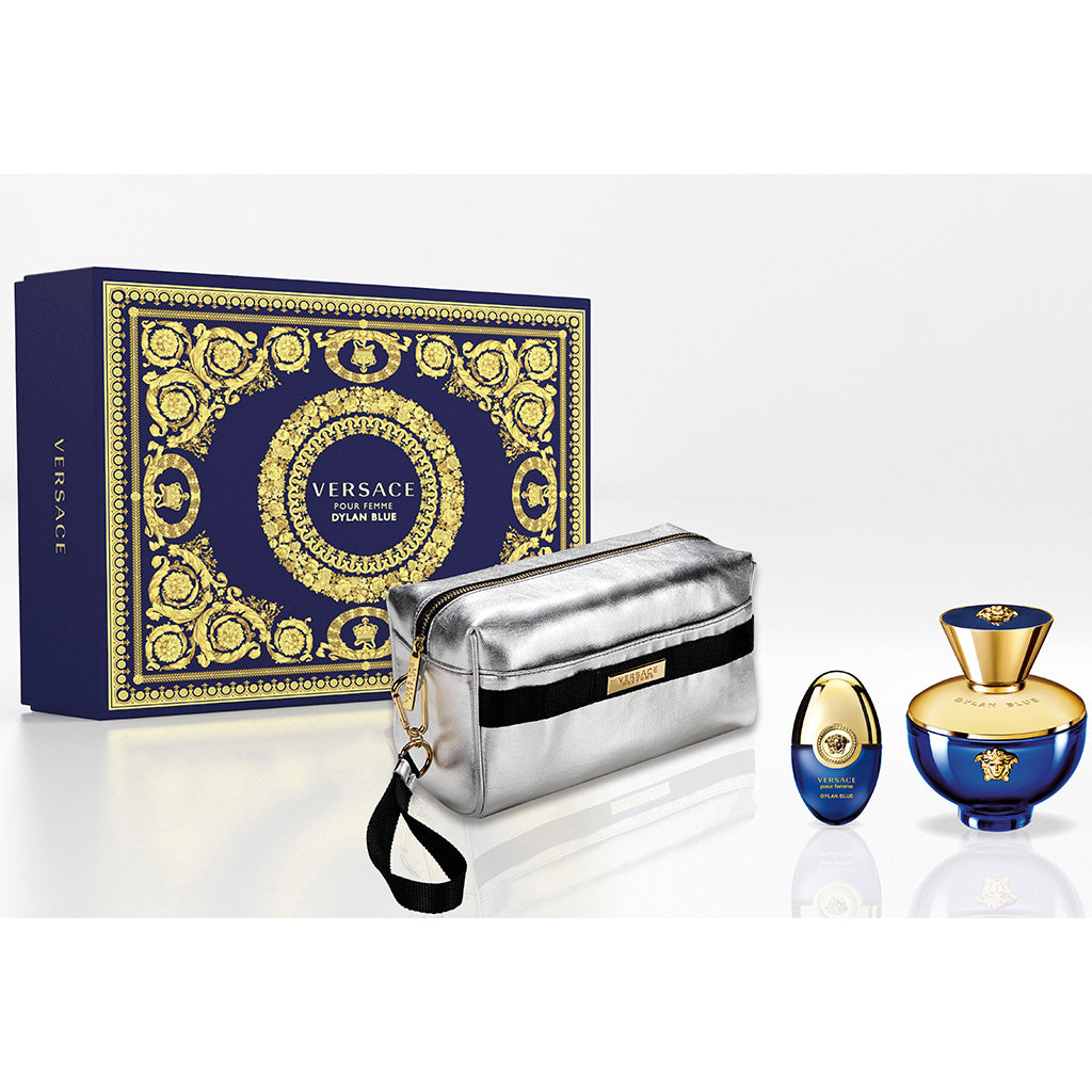 Versace Pour Femme Dylan Blue Edp 100ml 3pcs Bag Set