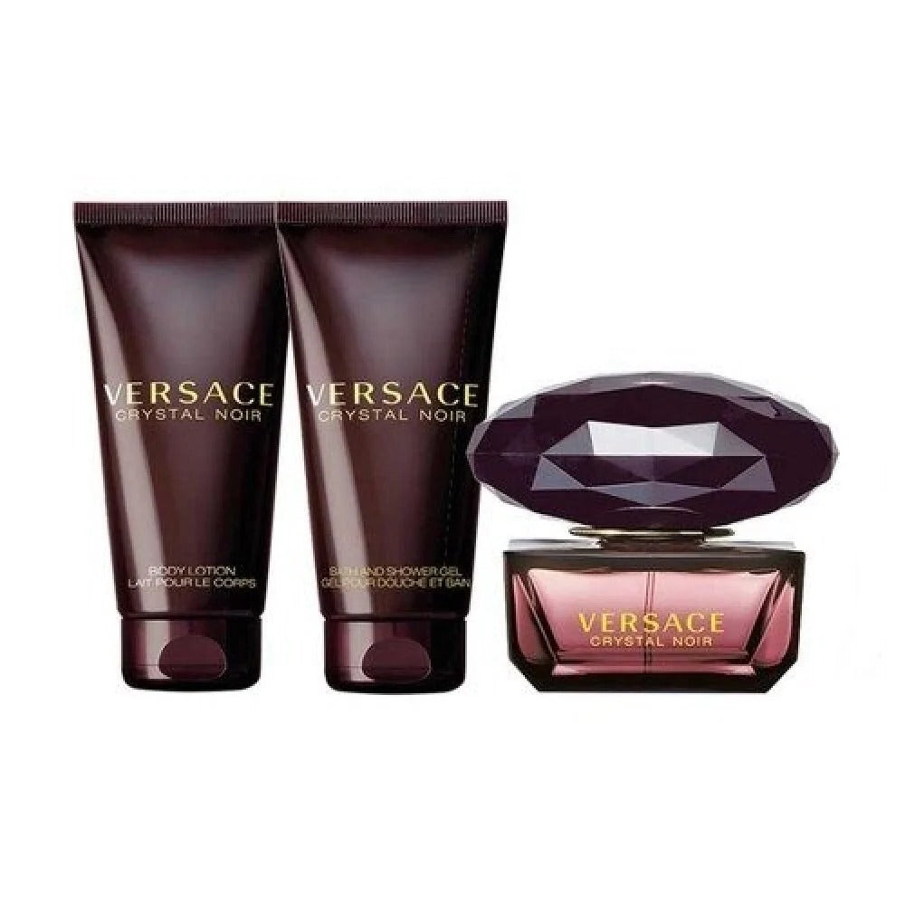 Versace Crystal Noir Edt 50 Ml L 3Pcs Set