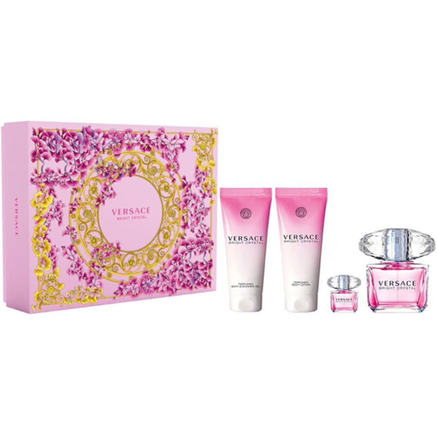 Versace Bright Crystal Edt 90 Ml 4Pcs Set