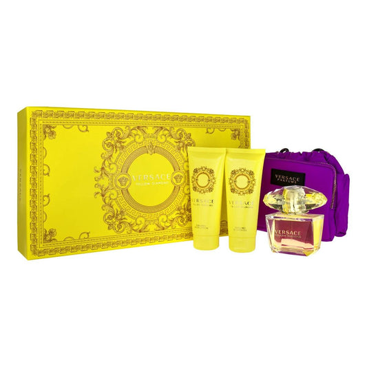 Versace Yellow Diamond Edt 90ml 3Pcs Bag Set