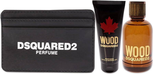 Dsquared Wood D2 Edt M 100Ml 2Pcscard Holder Gift Set