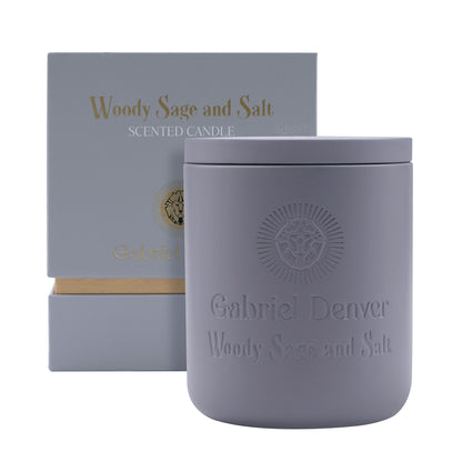 Gabriel Denver Woody Sage And Salt Scented Candle 200Gm