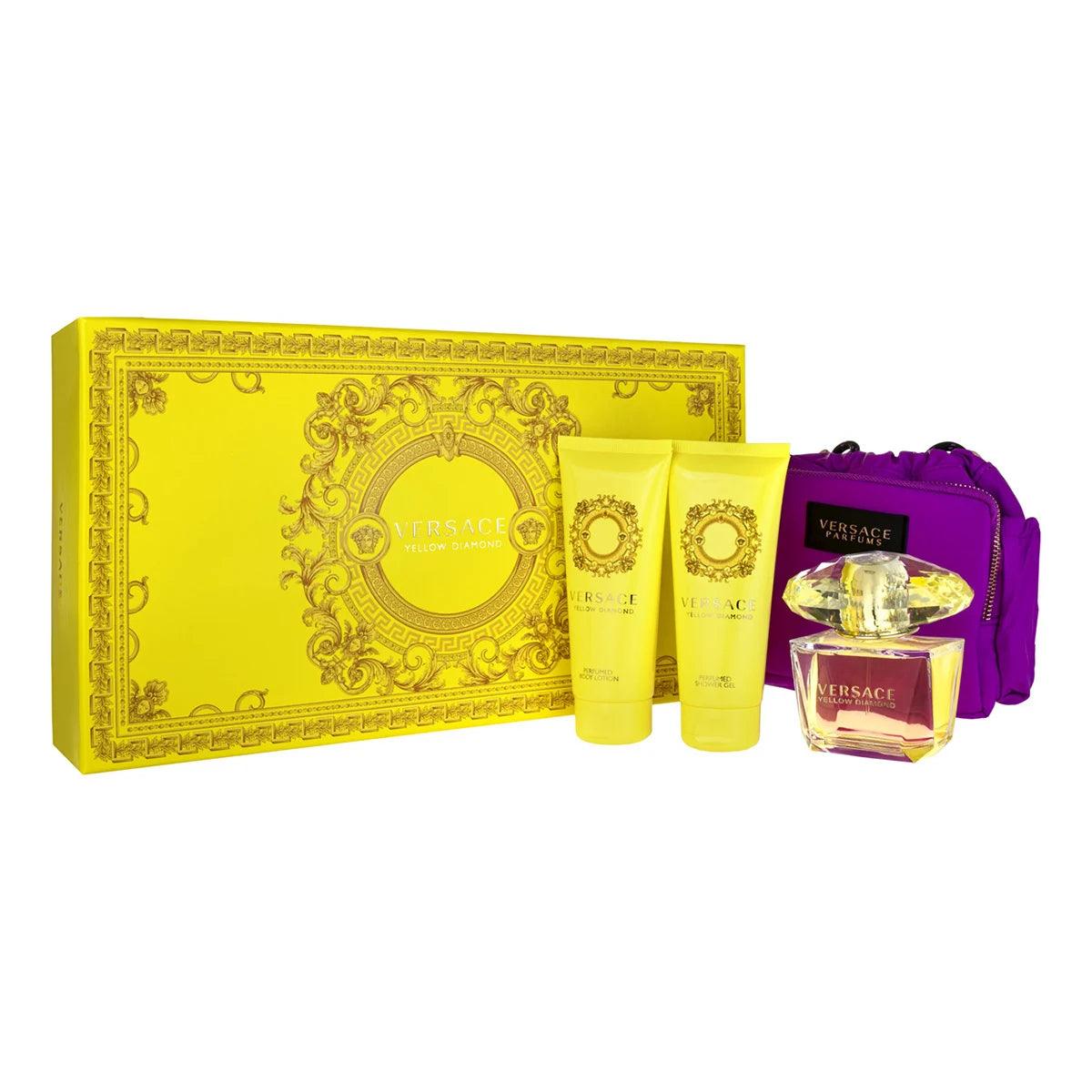 Versace Yellow Diamond Edt 90ml 3Pcs Bag Set
